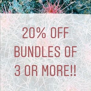 30% off 3+ bundles!!
